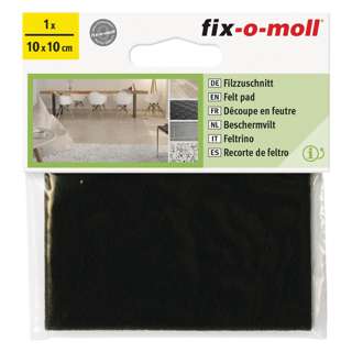 fix-o-moll FM-3566370 FELT PAD SELF ADHESIVE BRN 100 X 100