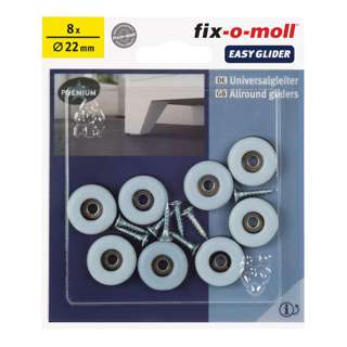 Fix-o-moll FM-3566106 Easy Glider with Screw 22MM