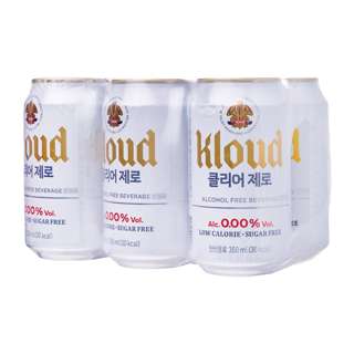 Lotte Chilsung Kloud Clear Zero Non-Alcoholic Beer Lotte Chilsung Kloud Clear Zero Non-Alcoholic Beer
