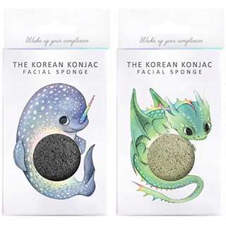 The Konjac Sponge Co Mythical Dragon and Narwahl Gift Set