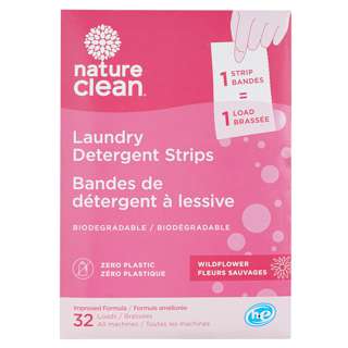 NATURE CLEAN Laundry Detergent Strips Wildflower Scent