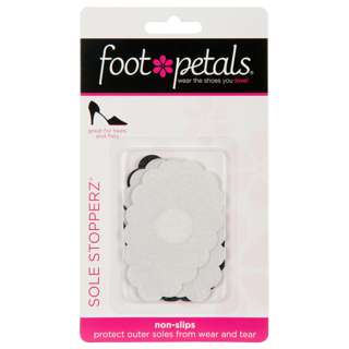 Foot Petals No-Slip Grips 2 pairs - Clear,Black