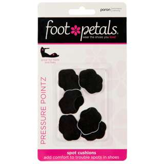 Foot Petals Spot Dot Cushions 6 pcs - Black