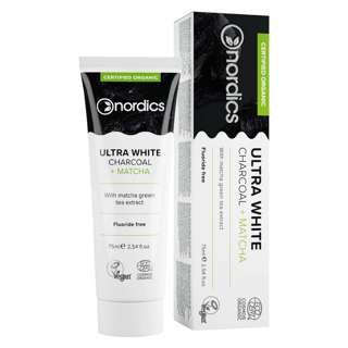 Nordics Organic Toothpaste Ultra White Charcoal + Matcha