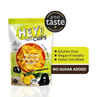 Hey! Chips Pineapple - Healthy Gluten Free Halal Fruit Snack