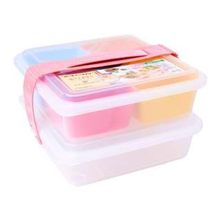 Inomata Picnic  Five 2 Layers Lunch Box With A Belt Carrier.