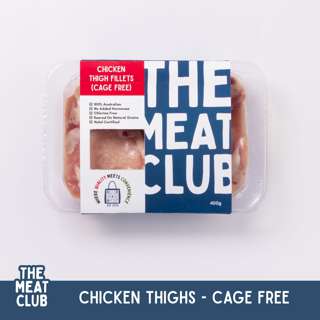 The Meat Club Cage Free Chicken Thigh Fillets - Frozen