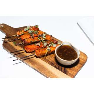 Catch Seafood Salmon Raw Satay