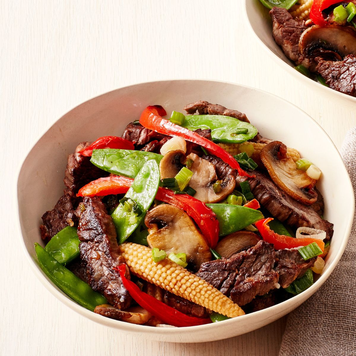 Stir Fry Certified Angus Beef Seasoned Shaved Beef Brisket Top