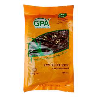 GPA Sugar - 100% Natural Raw Sugar Sticks ( 4g x 100s ) GPA Sugar - 100% Natural Raw Sugar Sticks ( 4g x 100s )