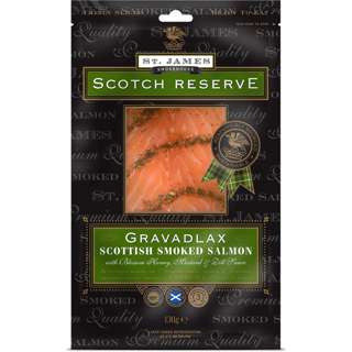 ST JAMES Scottish Smoked Salmon Gravadlax ST JAMES Scottish Smoked Salmon Gravadlax
