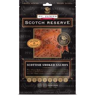 ST JAMES Scottish Smoked Salmon Orange and Pepper ST JAMES Scottish Smoked Salmon Orange and Pepper