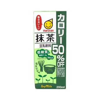 Marusan Soybean Milk Matcha With 50-Percent Reduced Calories Marusan Soybean Milk Matcha With 50-Percent Reduced Calories