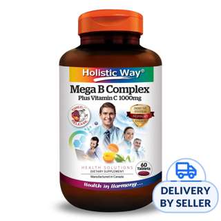 Holistic Way Mega B Complex Plus Vitamin C 1000mg