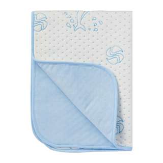 LoveSprings Bamboo Fiber Changing Mat - Blue Dolphin