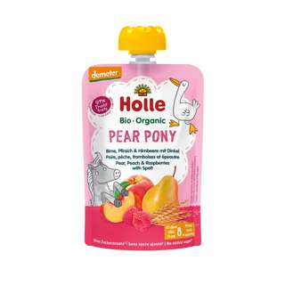 Holle Pear Pony - Pear, Peach & Raspberries with Spelt Holle Pear Pony - Pear, Peach & Raspberries with Spelt