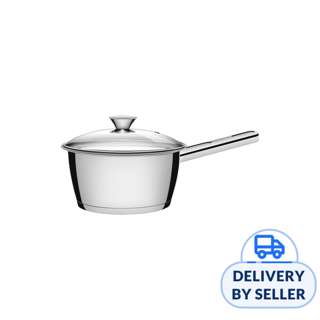 Tramontina Allegra 16cm Sauce Pan w Glass Lid, S/S 3 Ply Base Tramontina Allegra 16cm Sauce Pan w Glass Lid, S/S 3 Ply Base