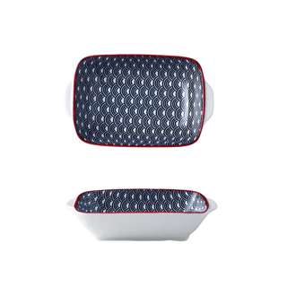 Table Matters Blue Wave - 8.5 Inch Baking Dish With Handles