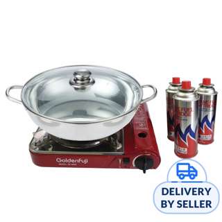 Golden Fuji GF8800/AZ882/3xGAS Portable Steamboat set