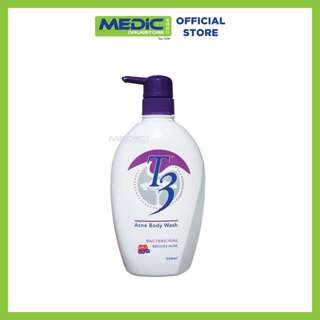 T3 Bactericidial Acne Body Wash 550 ML - By Medic Drugstore
