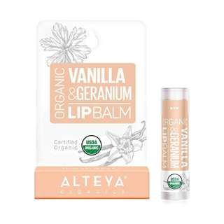 Alteya Organics Organic Vanilla & Geranium Lip Balm