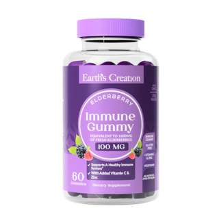 Earth's Creation Elderberry Natural Sambucus Immune Gummy