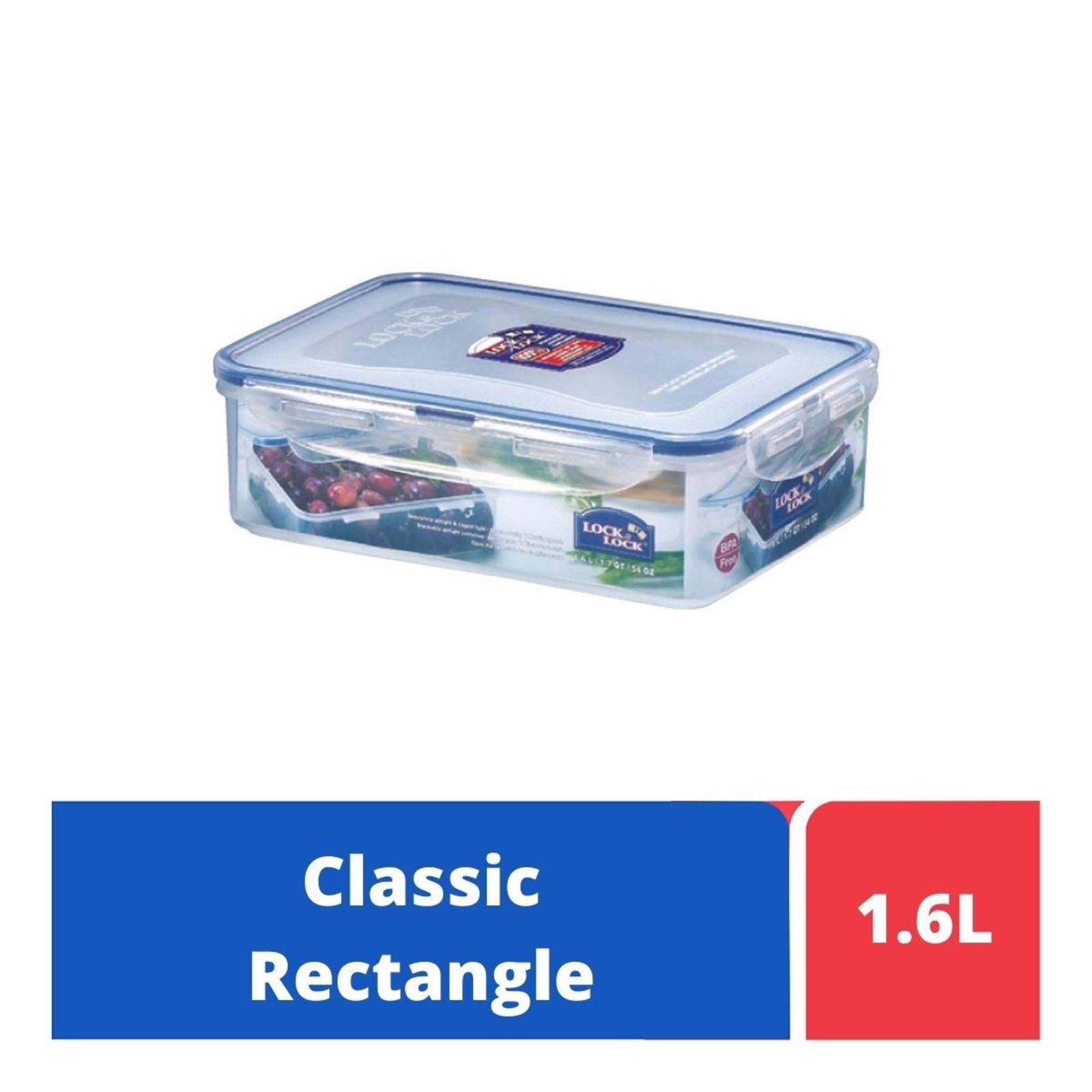 LOCK&LOCK Classic Food Container Rect 1.6L NTUC FairPrice