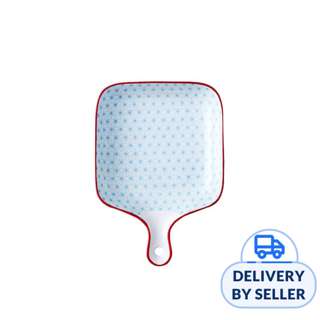 Table Matters Starry Blue - 6 Inch Square Plate With Handle