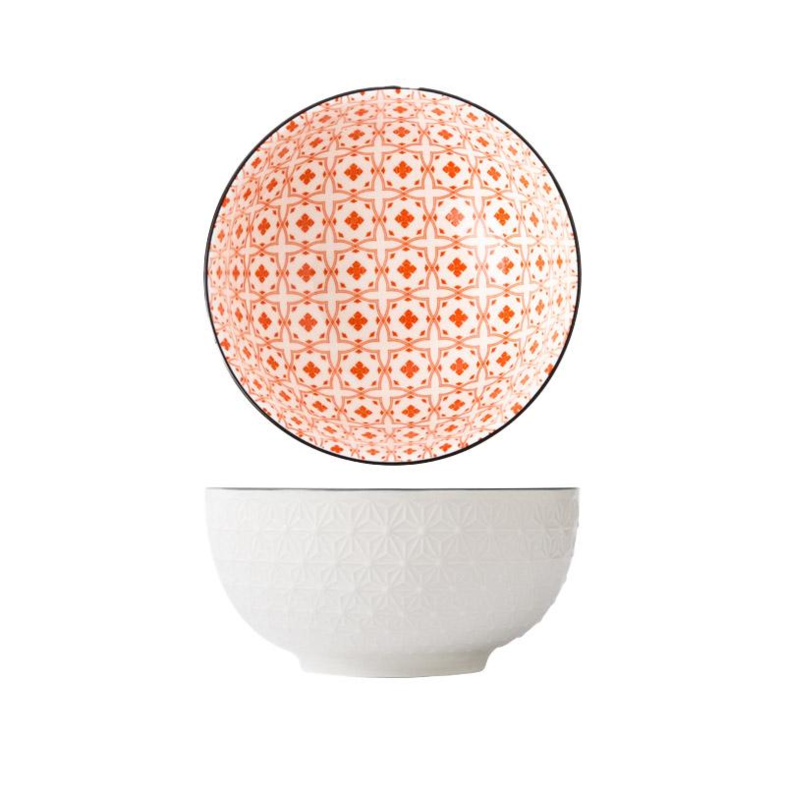 Table Matters Crisscross Red - 8 inch Big Serving Bowl