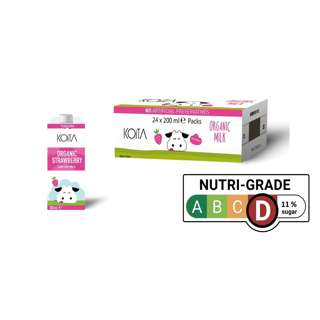 Premium Organic Strawberry Milk