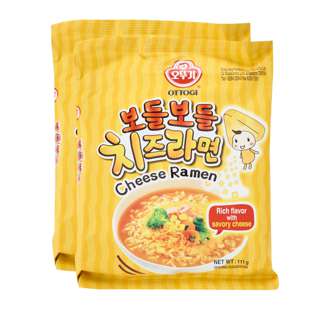 Ottogi Cheese Ramen Single Packet 111 G Bundle of 2