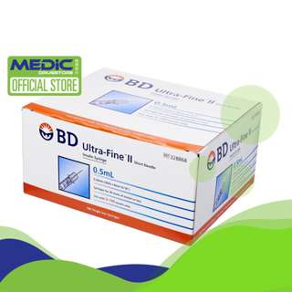 BD Ultra-Fine II Short Needle Insulin Syringe 0.5mL 0.30mm BD Ultra-Fine II Short Needle Insulin Syringe 0.5mL 0.30mm