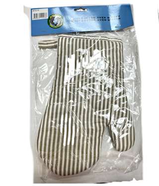 Dolphin Collection Cotton Oven Glove 10" (Vertical line)