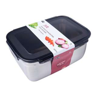 JVR Stainless Steel Food Container 3650ml Rectangular
