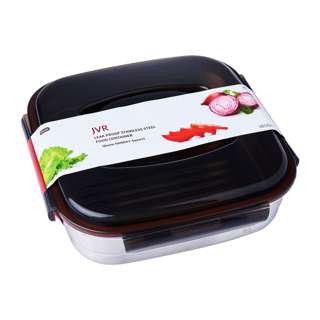 JVR Stainless Steel Food Container 1850ml Square