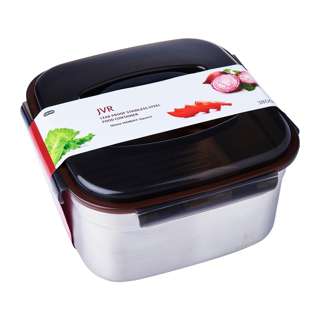 JVR Stainless Steel Food Container 3800ml Square