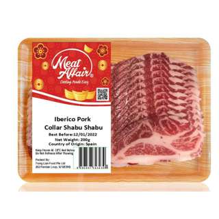 Meat Affair Iberico Pork Collar Shabu Shabu