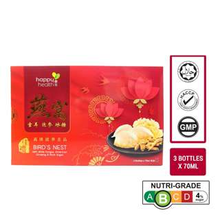 Happy Health White Fungus A. Ginseng Bird's Nest & Rock Sugar