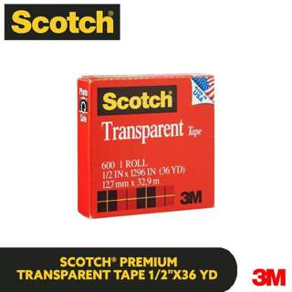 3M SCOTCH PREMIUM TRANSPARENT TAPE 19mm x 32.9m