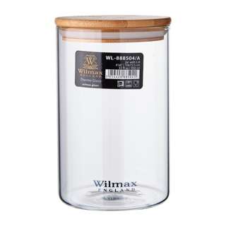 Wilmax England Thermo Glass Jar With Lid 950 ML