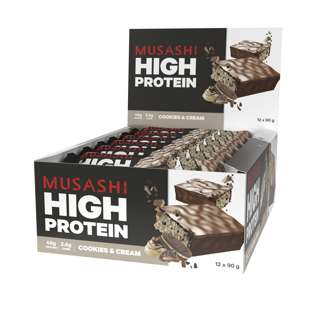 Musashi High Protein Bars Cookies & Cream Musashi High Protein Bars Cookies & Cream