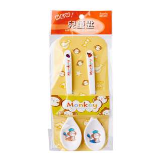 ShunTa Melamine Children Spoon 2PCSs Set (Monkey)