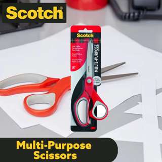 3M Scotch Multi Purpose SS Scissors 1428 8 Inch 3M Scotch Multi Purpose SS Scissors 1428 8 Inch