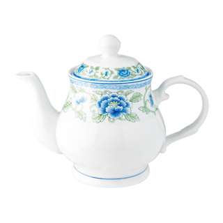 Cheng's Porcelain Tea Pot 3.5" (Blue Flowers Design)