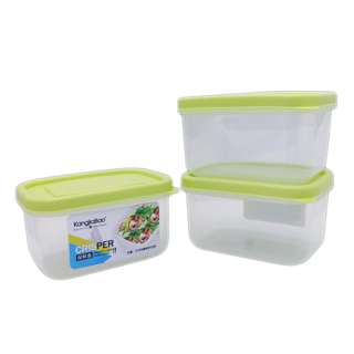 KJB Plastic Mini Rectangular Storage Box 200ml (Green)