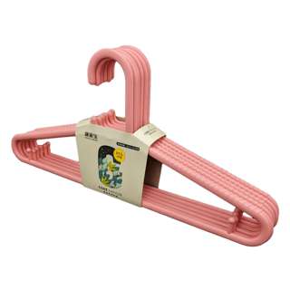 KJB Weishi Plastic Anti-Slip Hangers (Pink)