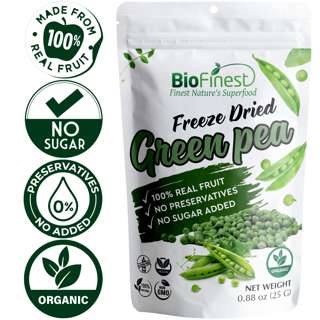 Biofinest Freeze-Dried Green Pea Snack Organic Fruit No Sugar