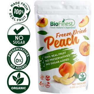 Biofinest Freeze-Dried Peach Snack Organic Biofinest Freeze-Dried Peach Snack Organic