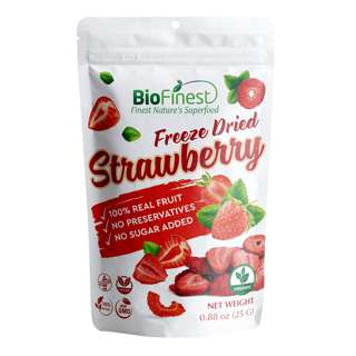 Biofinest Freeze-Dried Strawberry Snack Organic Fruit No Suga Biofinest Freeze-Dried Strawberry Snack Organic Fruit No Suga