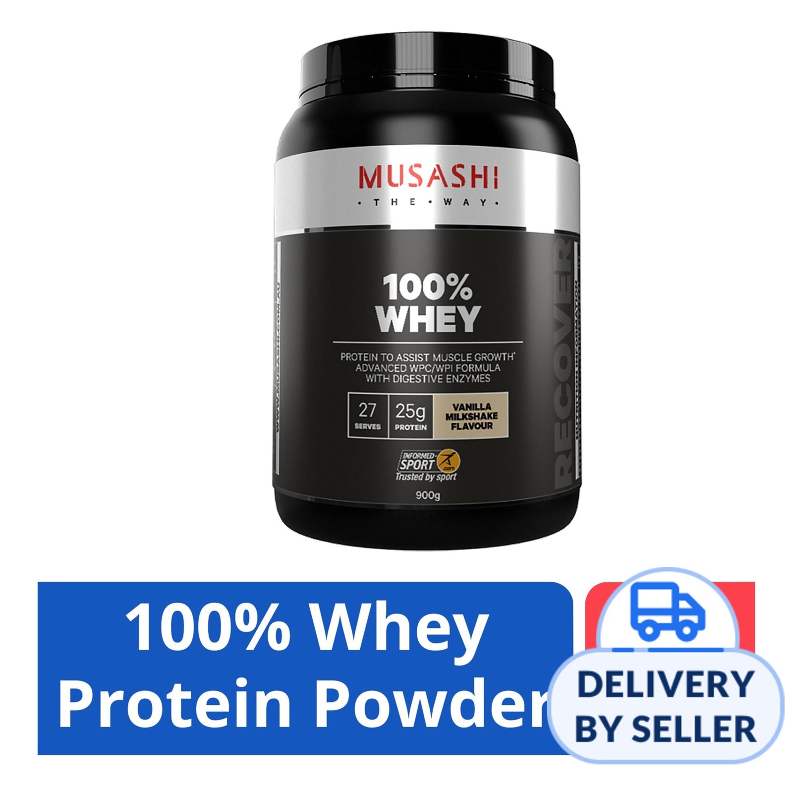 Musashi 100 Whey Protein Powder Vanilla NTUC FairPrice